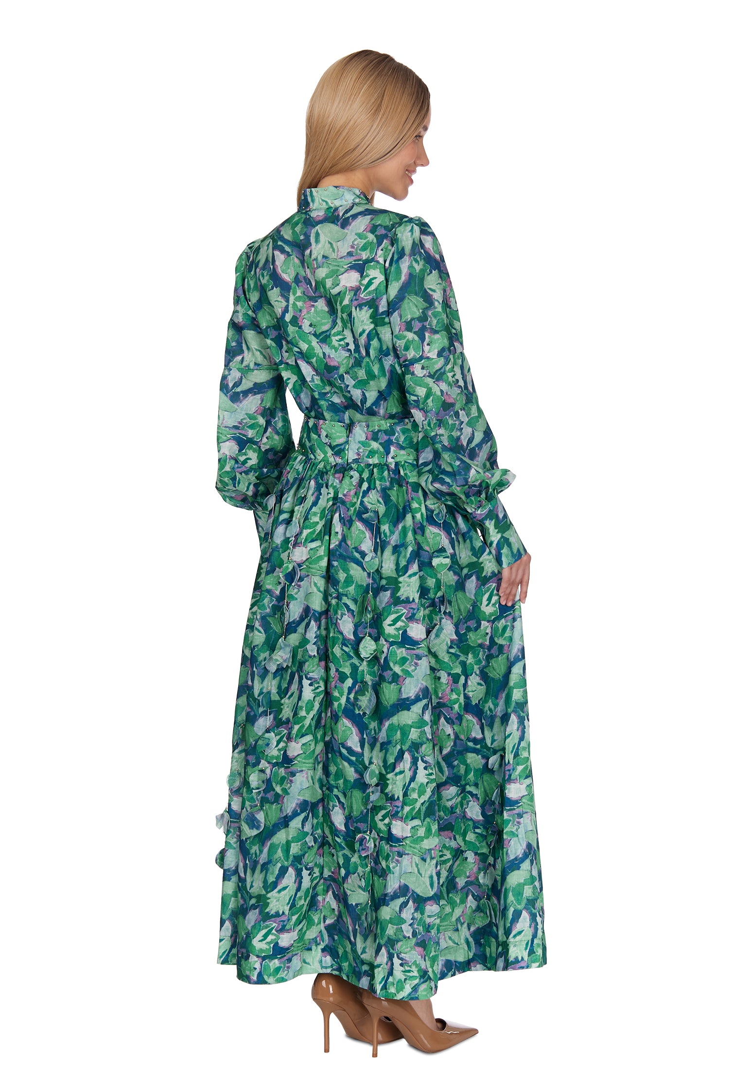 Teal Sfilato skirt suit - view 2