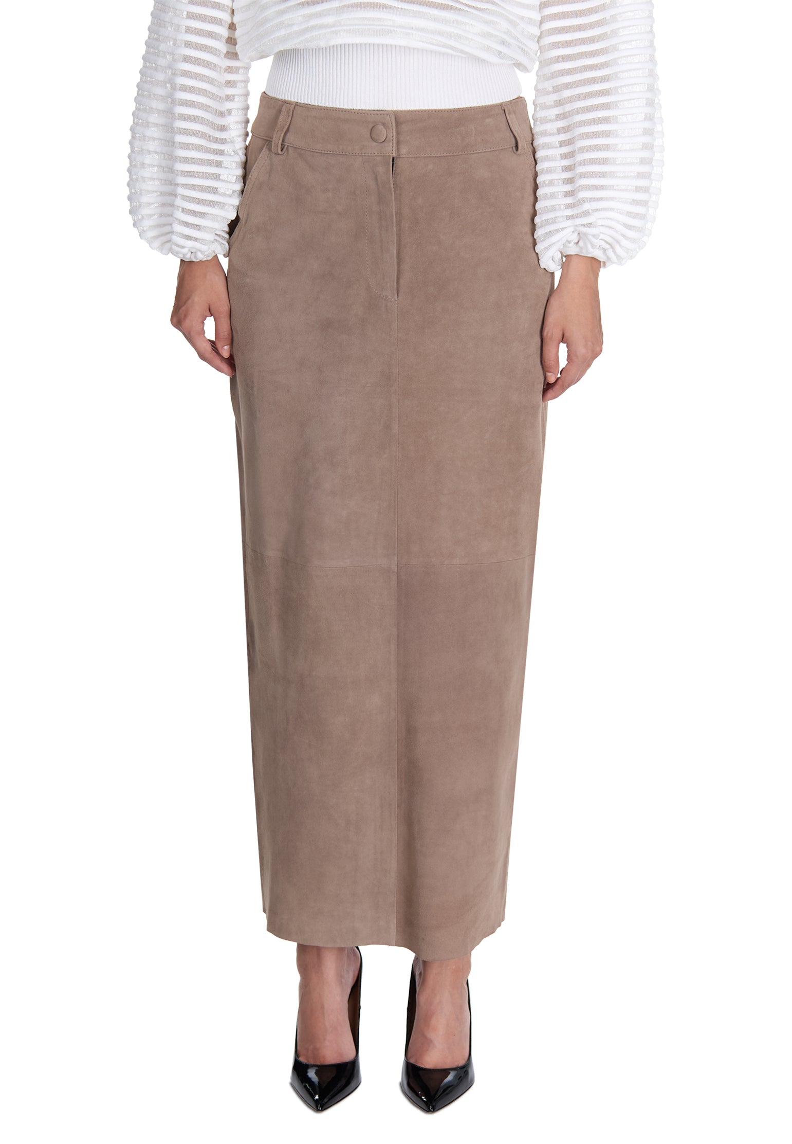 Brown Sfilato skirt - view 3