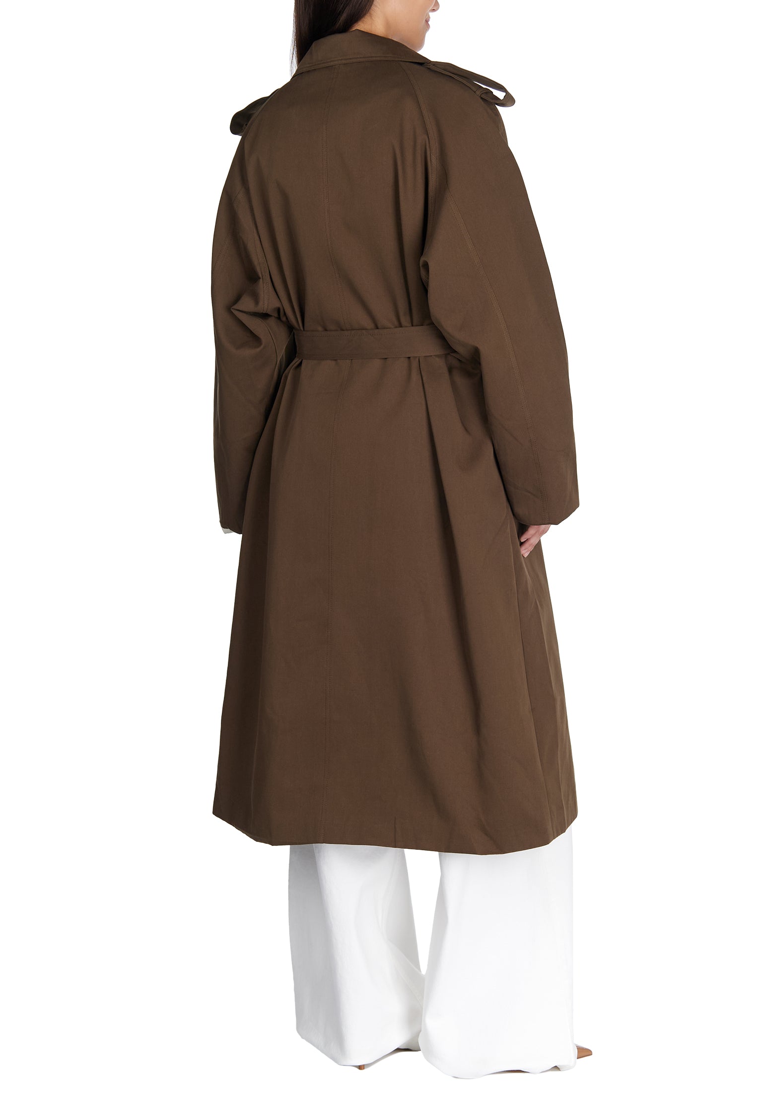 Brown Sfilato raincoat - view 4