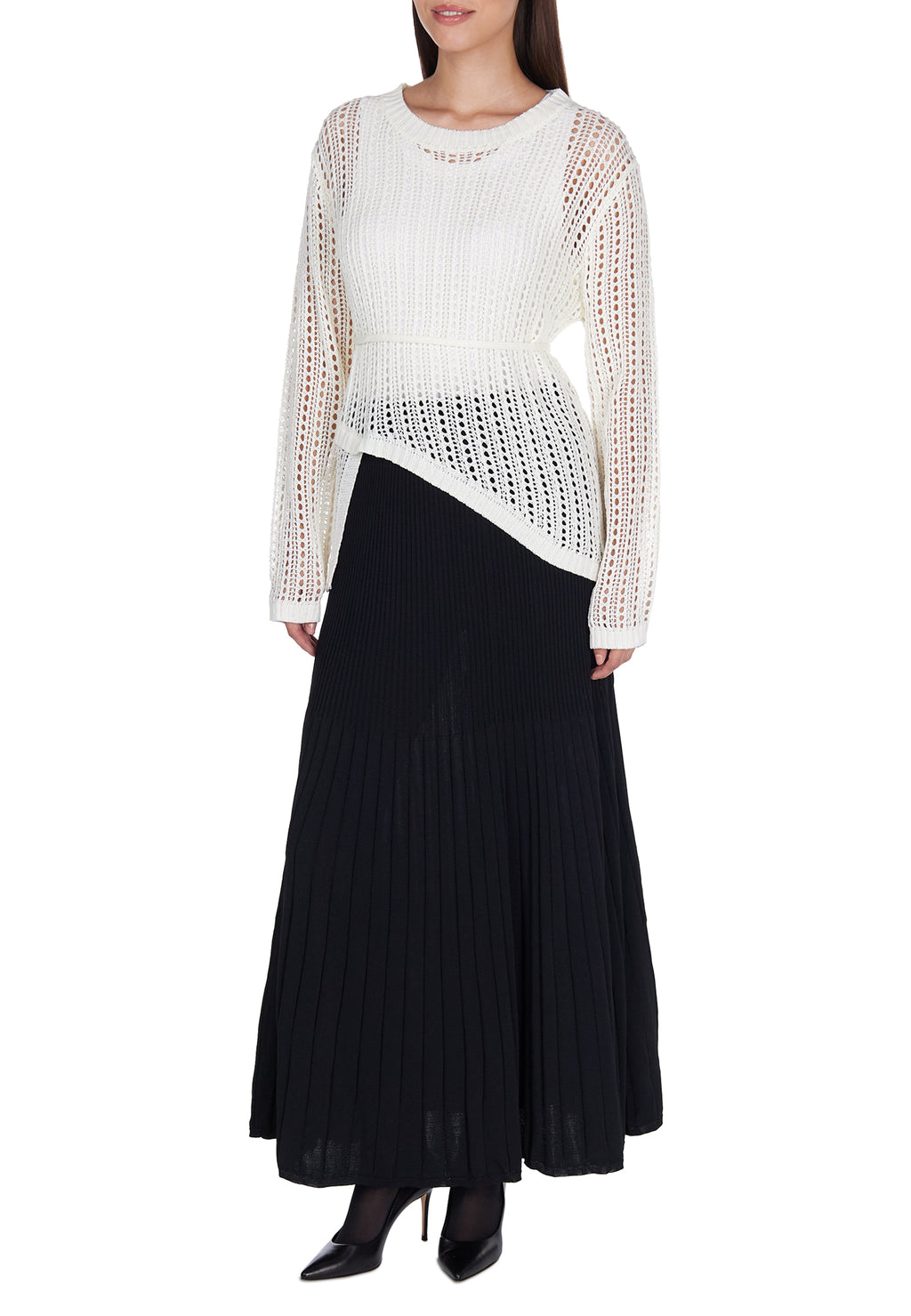 Black and White Sfilato jumper - view 3