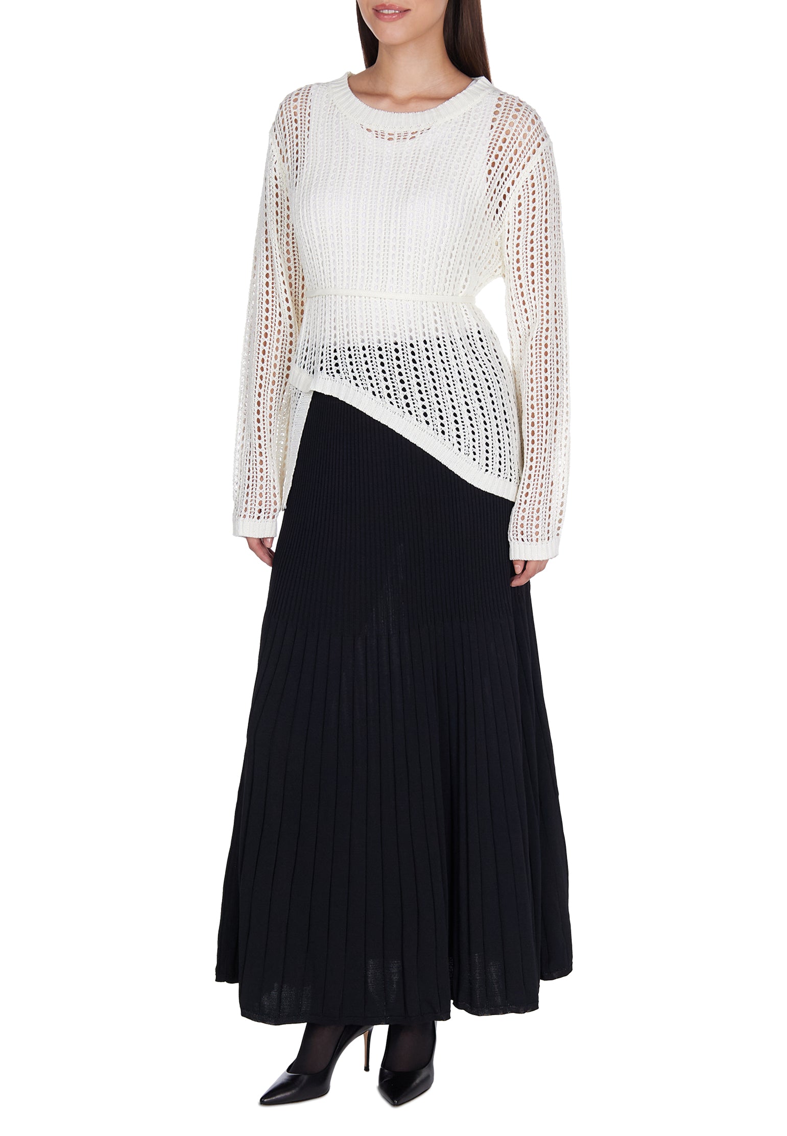 Black and White Sfilato jumper - view 3