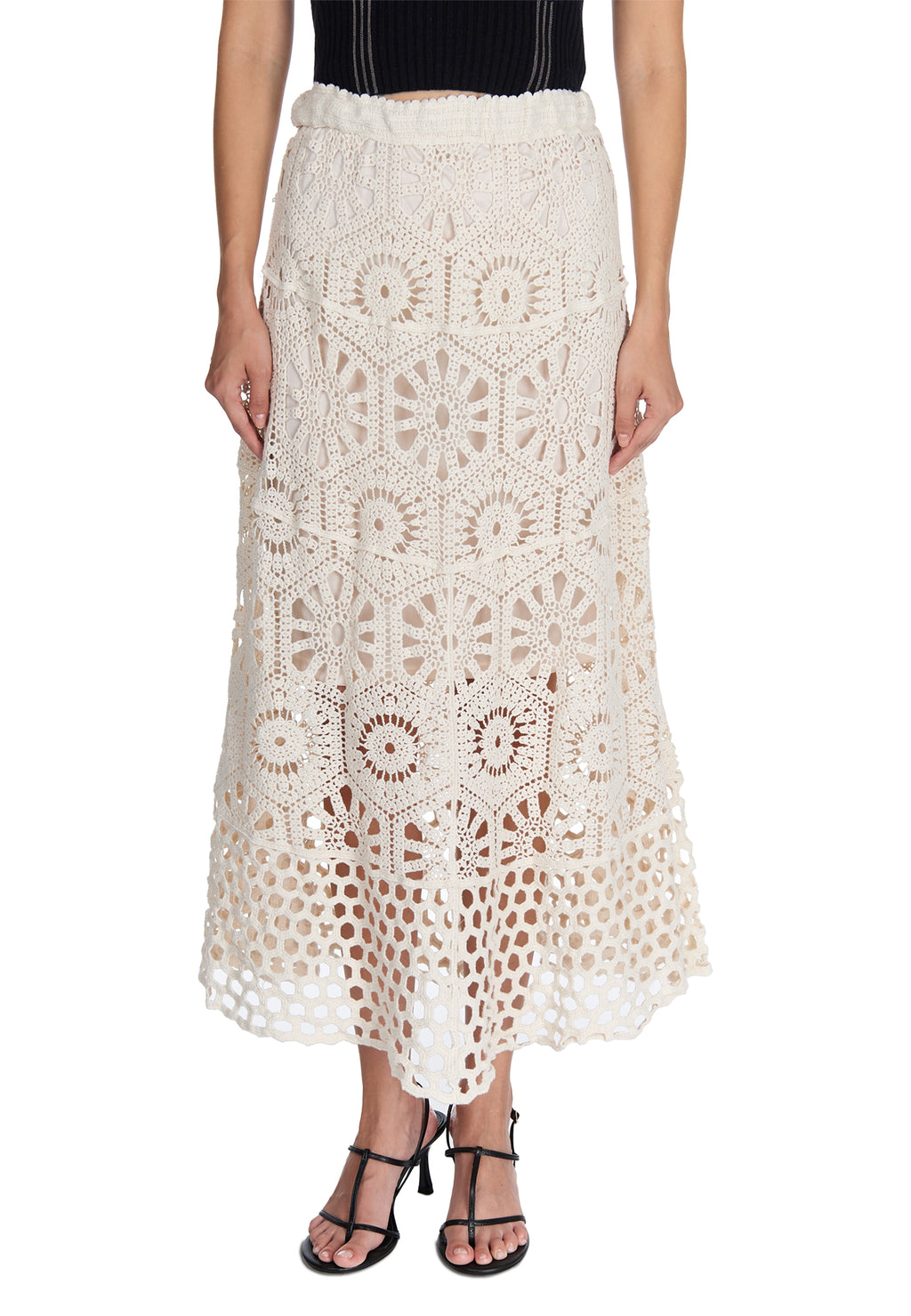 Gray Sfilato skirt - view 4