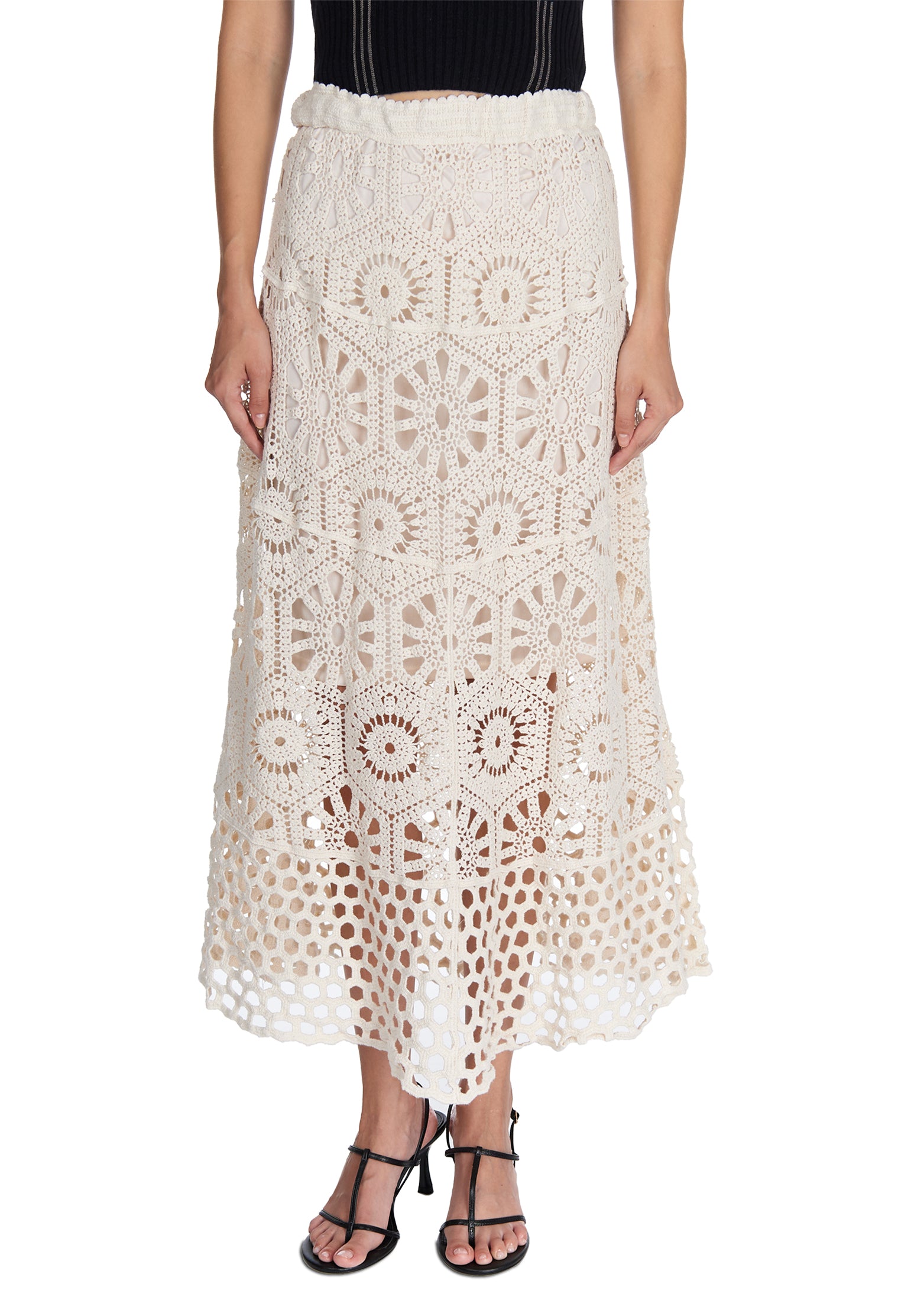 Gray Sfilato skirt - view 4