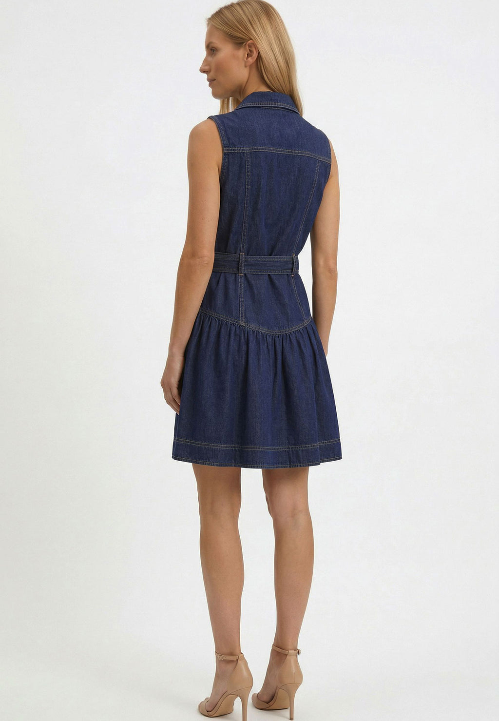 Navy Sfilato dress - view 3