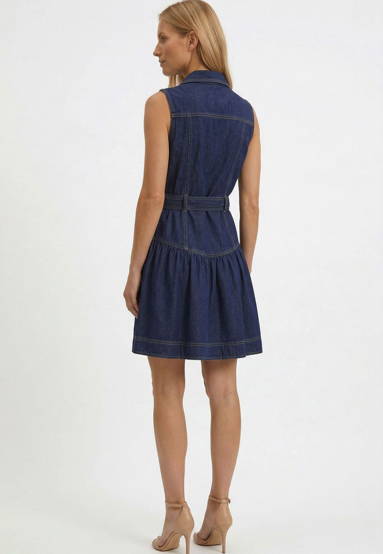 Navy Sfilato dress - view 3