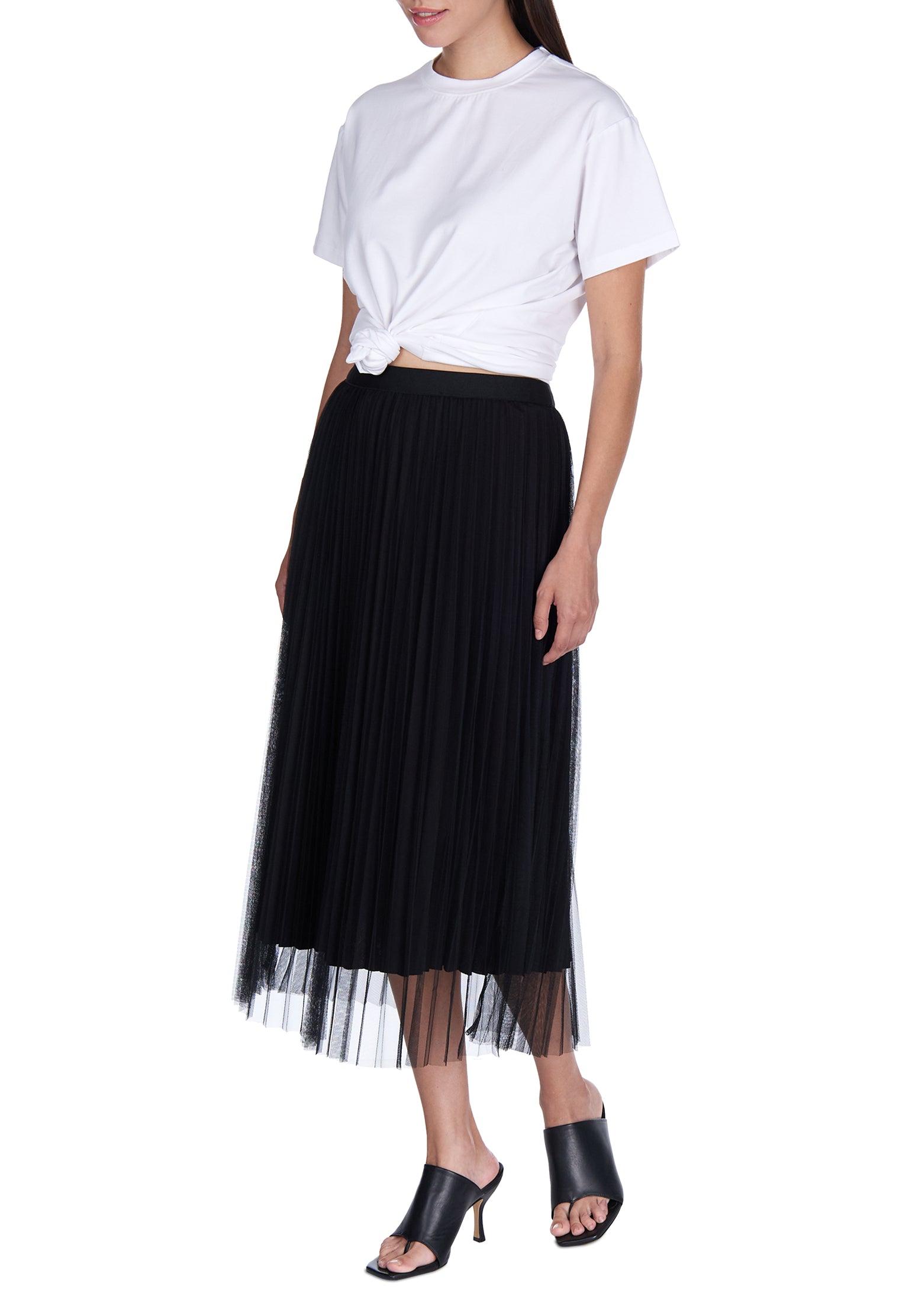 Black Sfilato tulle skirt - view 3