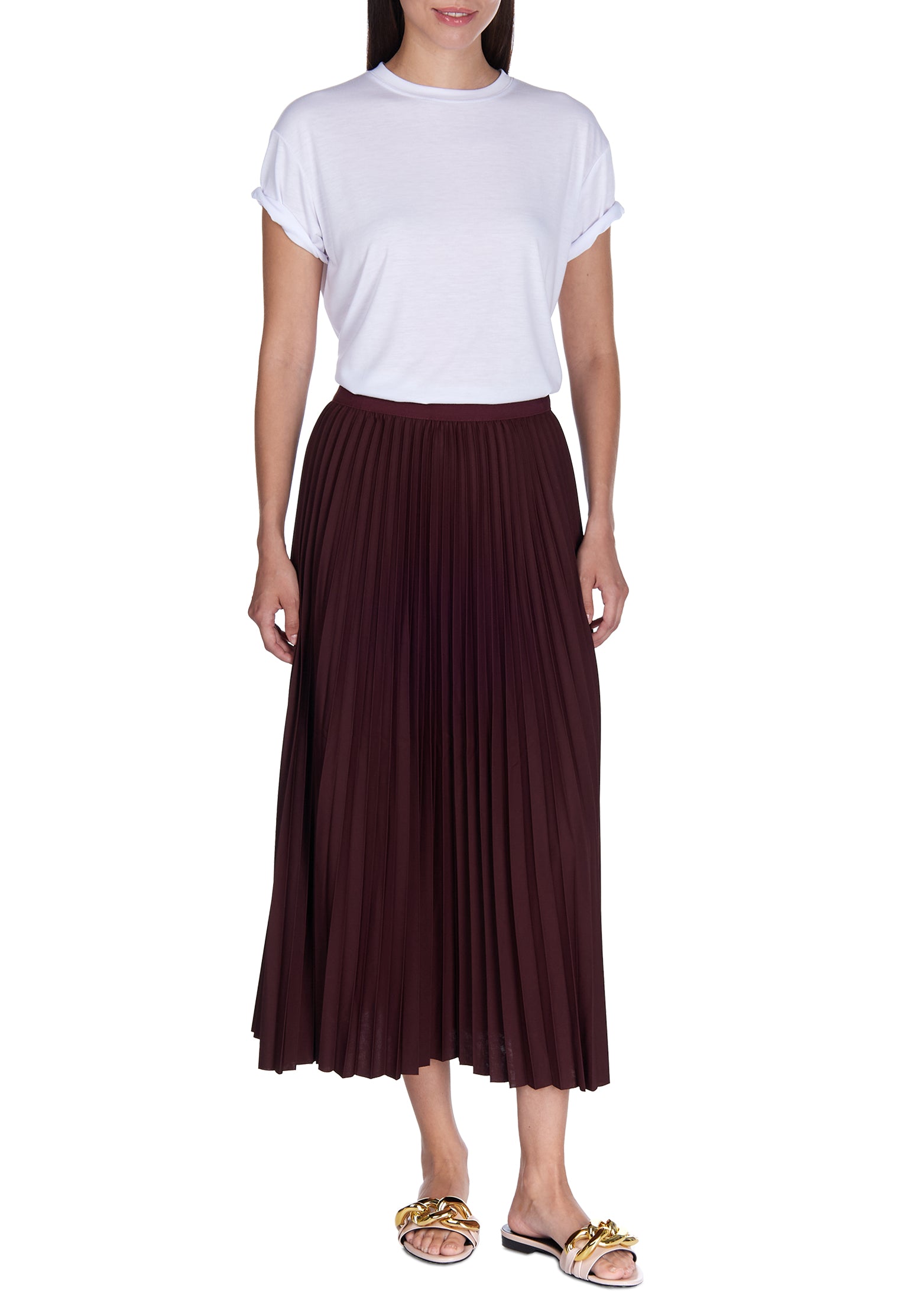 Black Sfilato pleated skirt - view 3