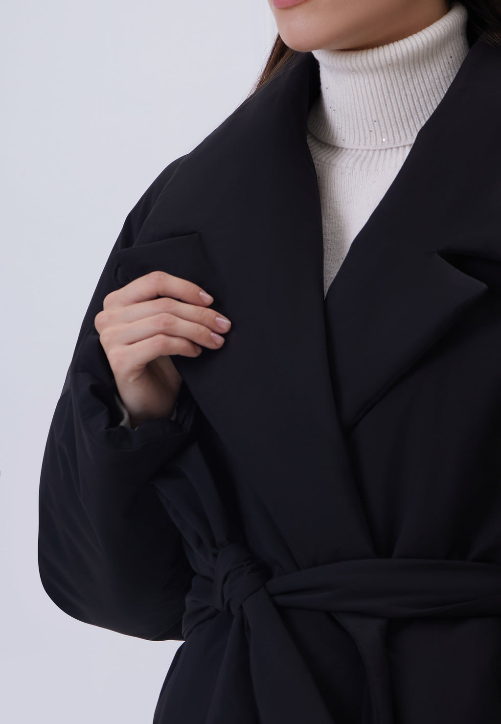 Black Sfilato puffer jacket - view 3