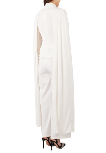 Ivory Ribbed Long-Sleeve Skirt Set - view 8