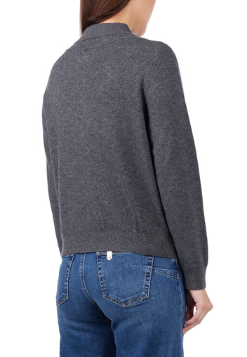 Graphite Shawl-Collar Layered Cardigan - view 2