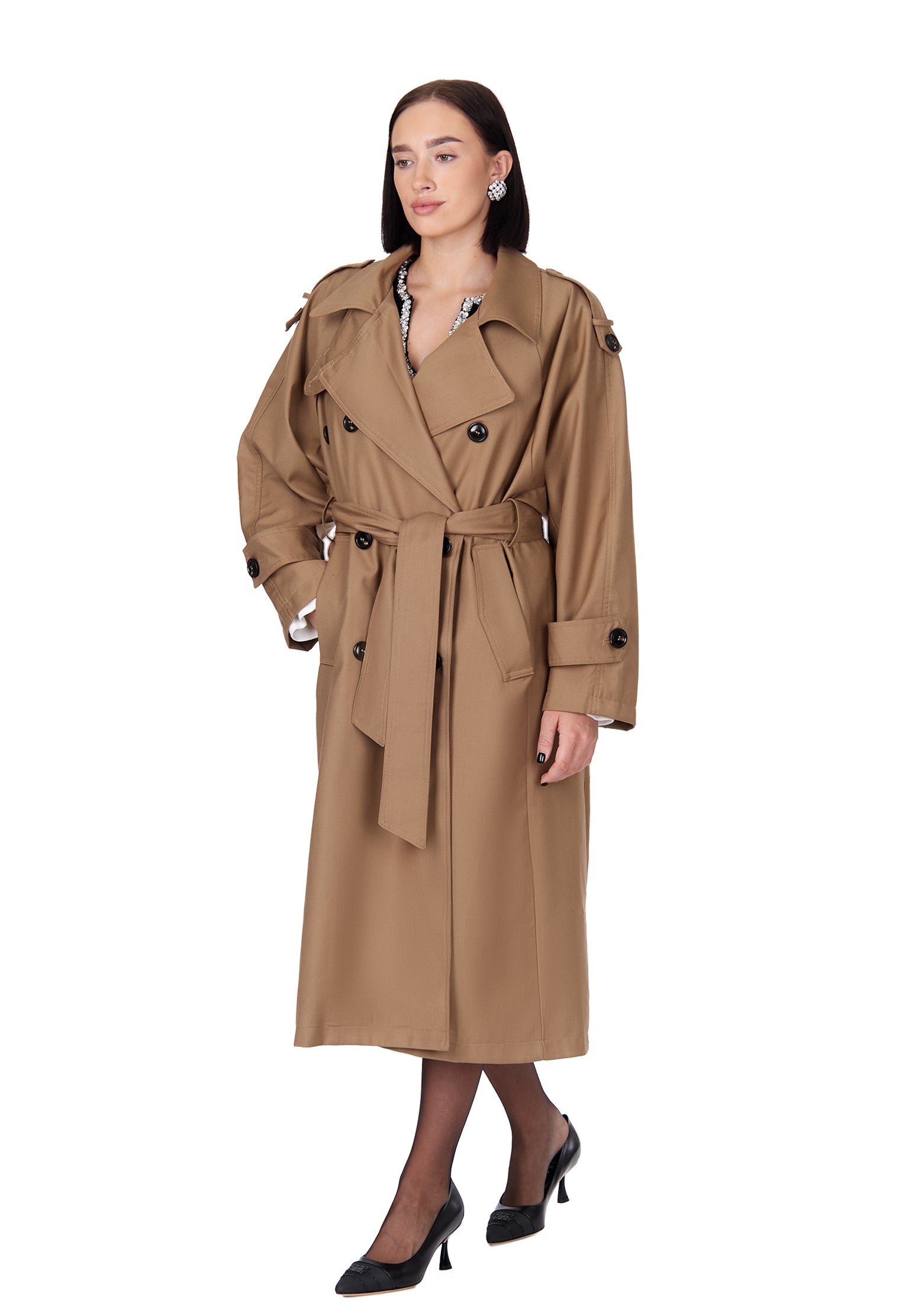 Como Trench Coat — Beige