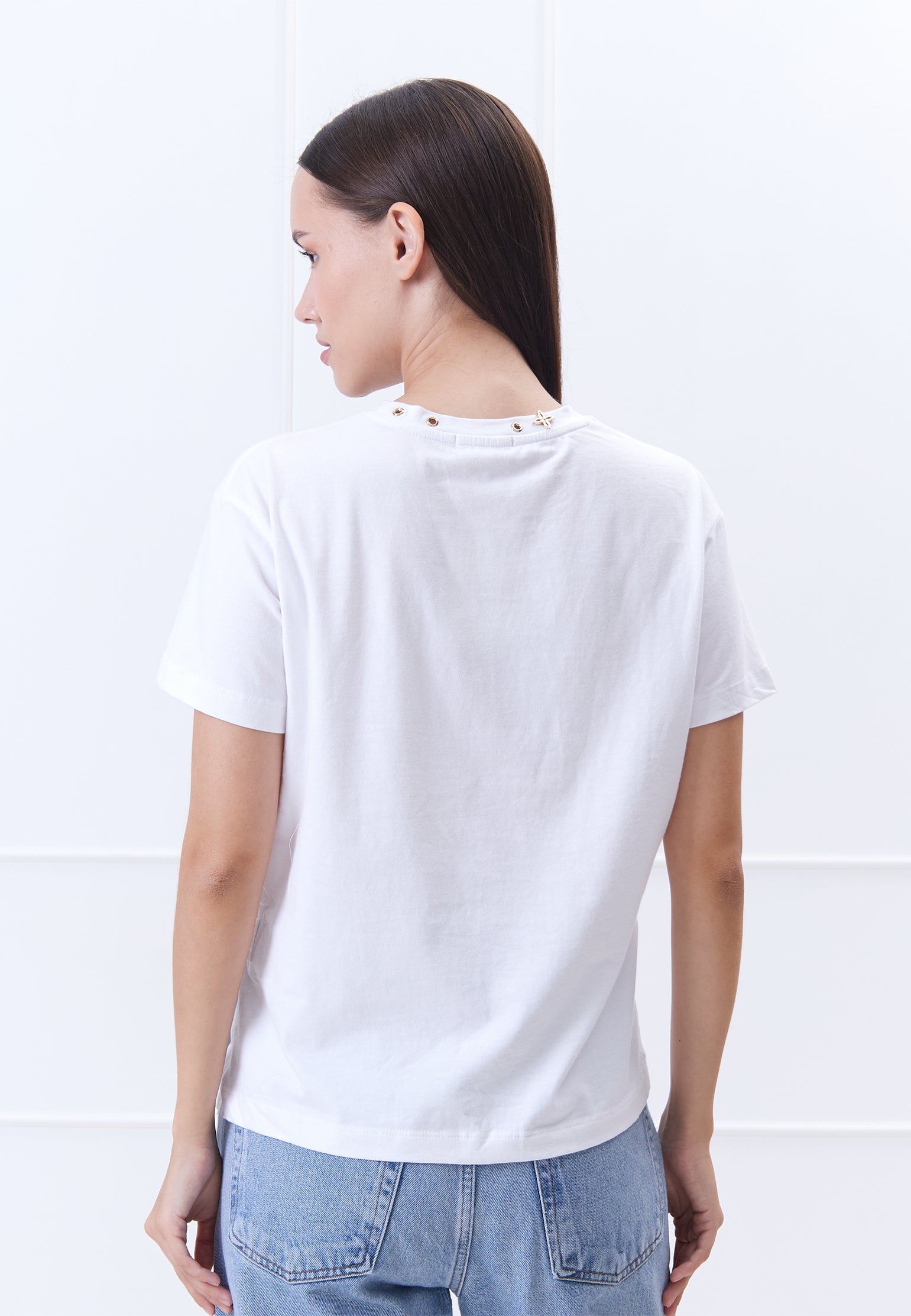 White and Gray Sfilato shirt - view 2