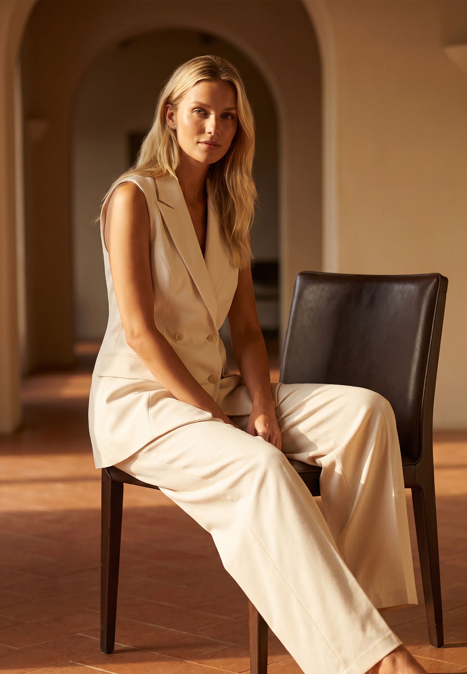 Pellizzano Vest — Ivory