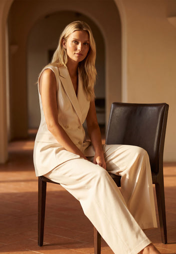 Pellizzano Vest — Ivory