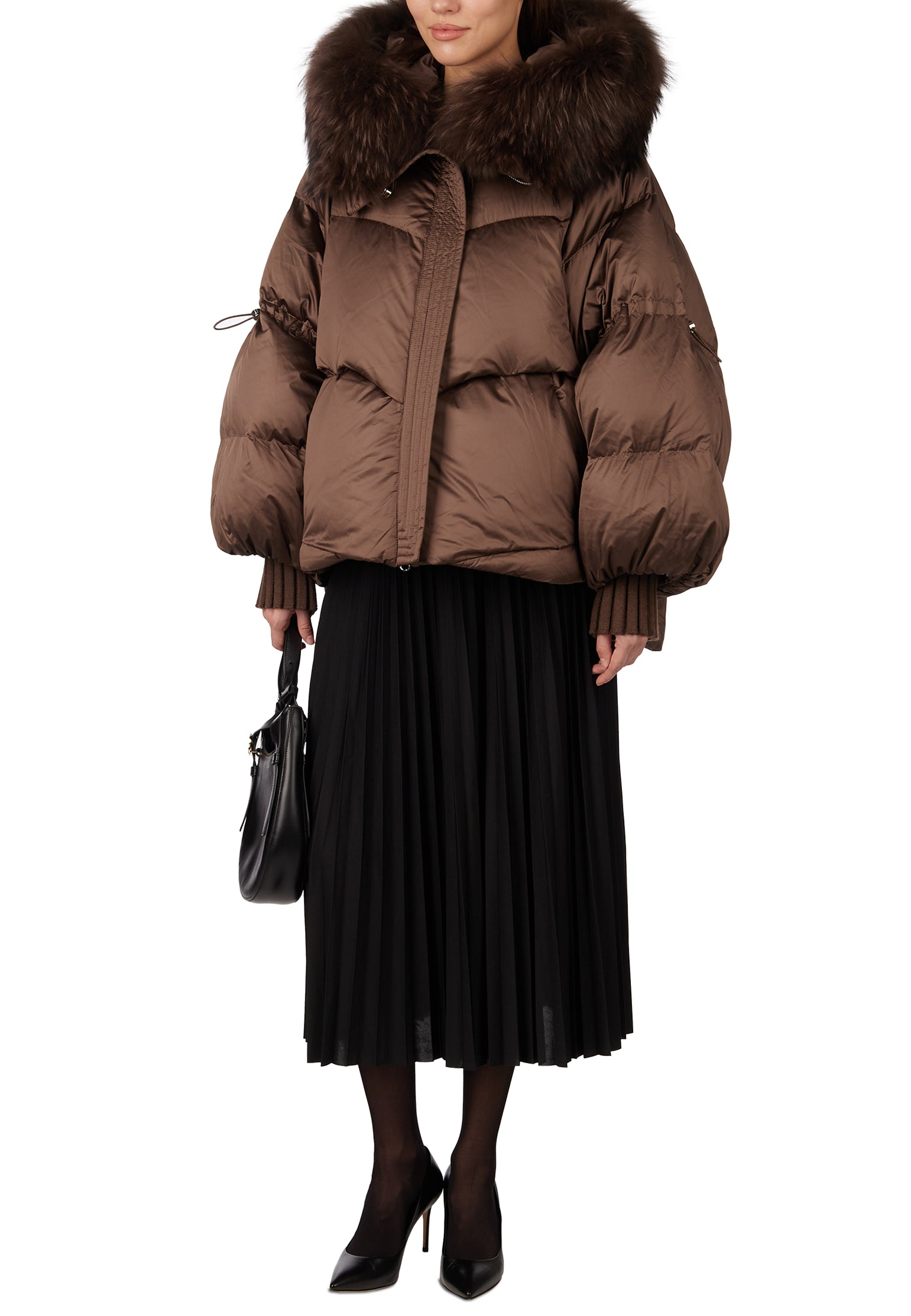 Ocre Down Jacket — Brown