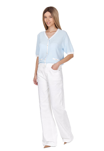 Macchia Cardigan — Light Blue