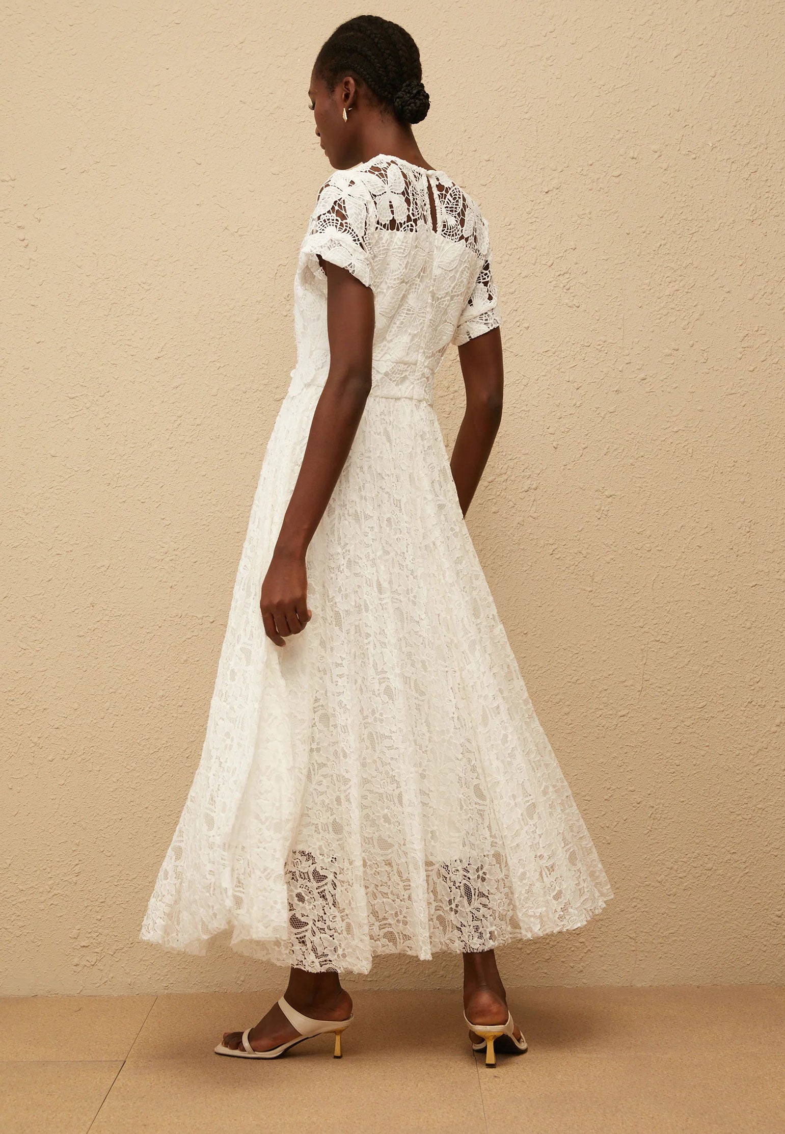 Gray and Beige Sfilato dress - view 2