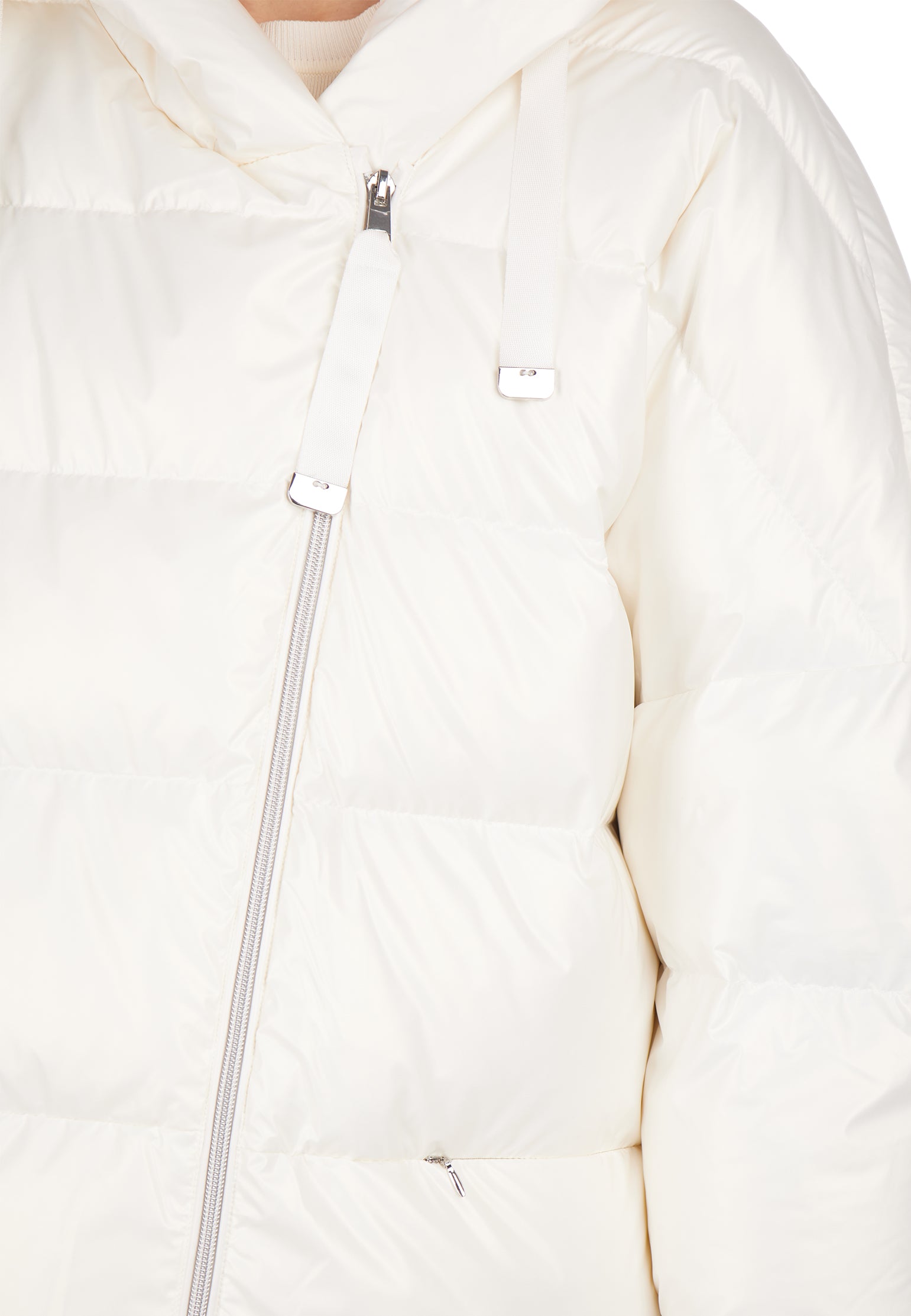 White and Gray Sfilato puffer jacket - view 11
