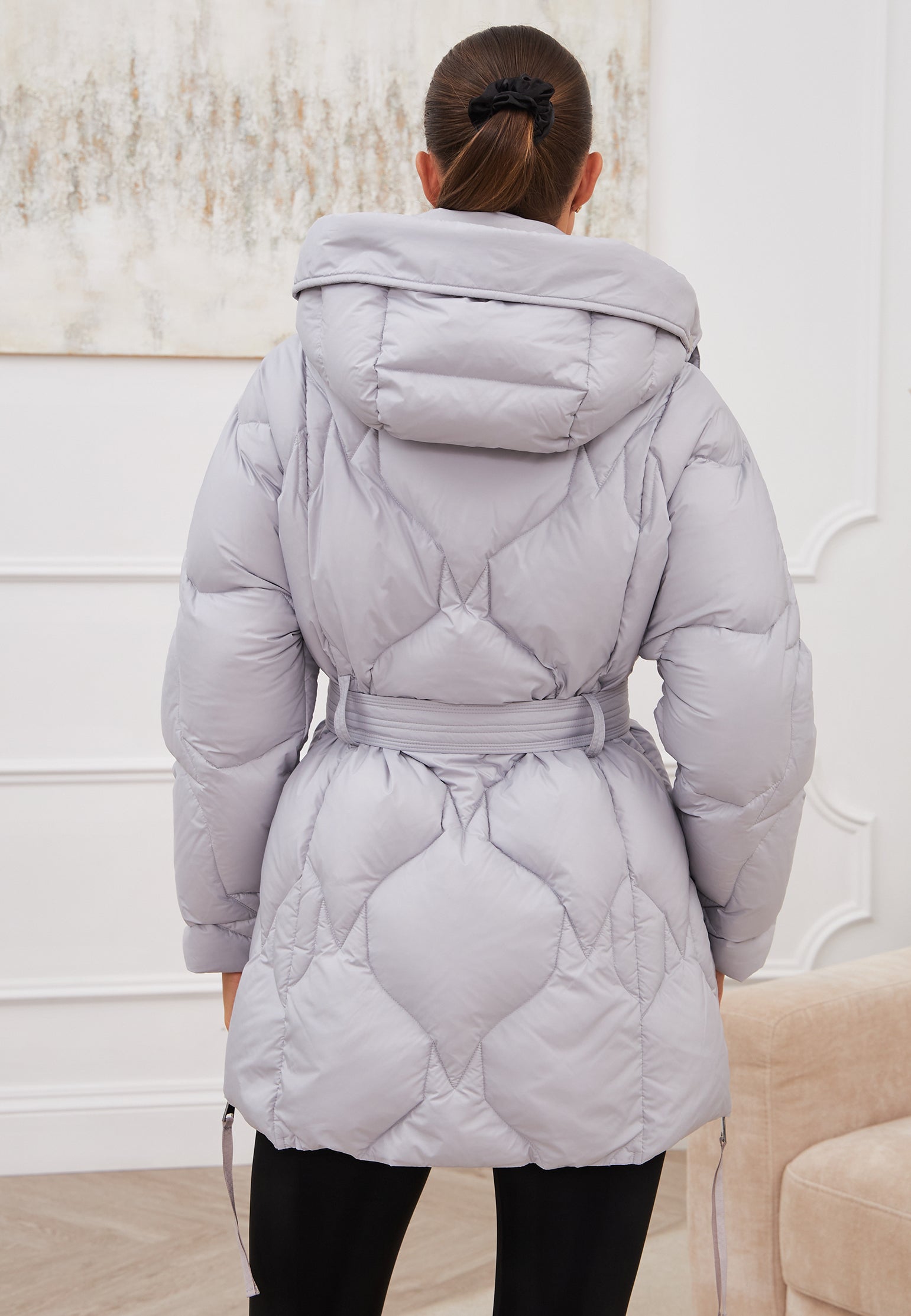Gray Sfilato puffer jacket - view 3