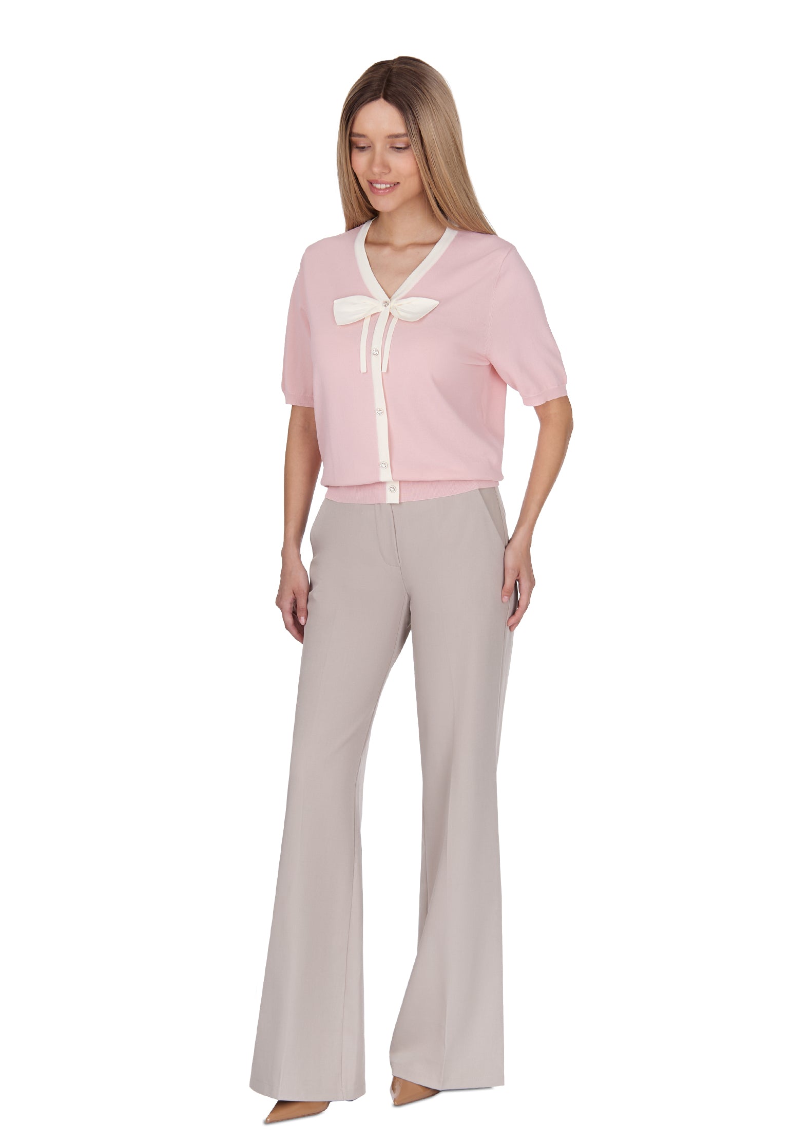 Pink Sfilato cardigan - view 3