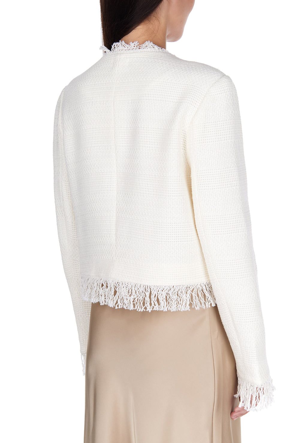 White and Gray Sfilato jacket - view 4