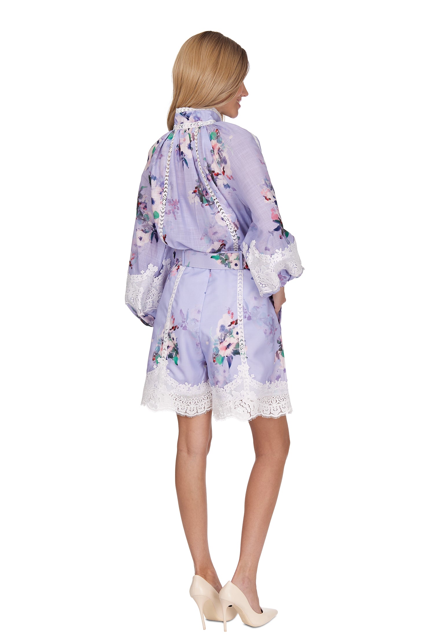 Multicolor Sfilato shorts suit - view 2