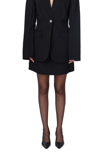 Black Tailored Mini Skirt - view 6