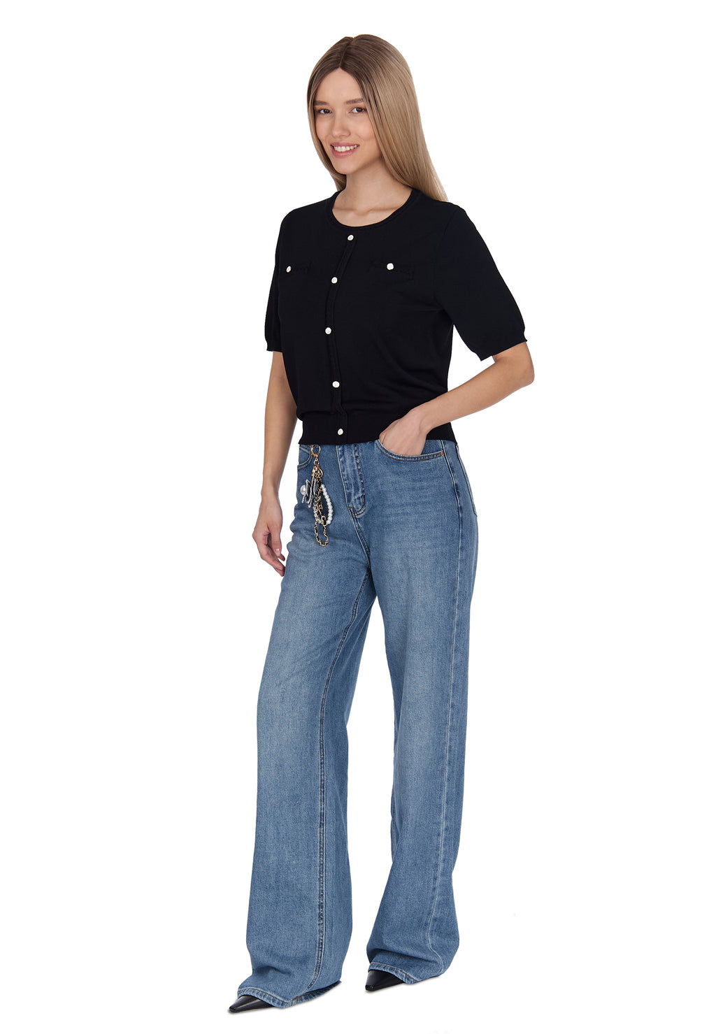 Black Sfilato cardigan - view 4