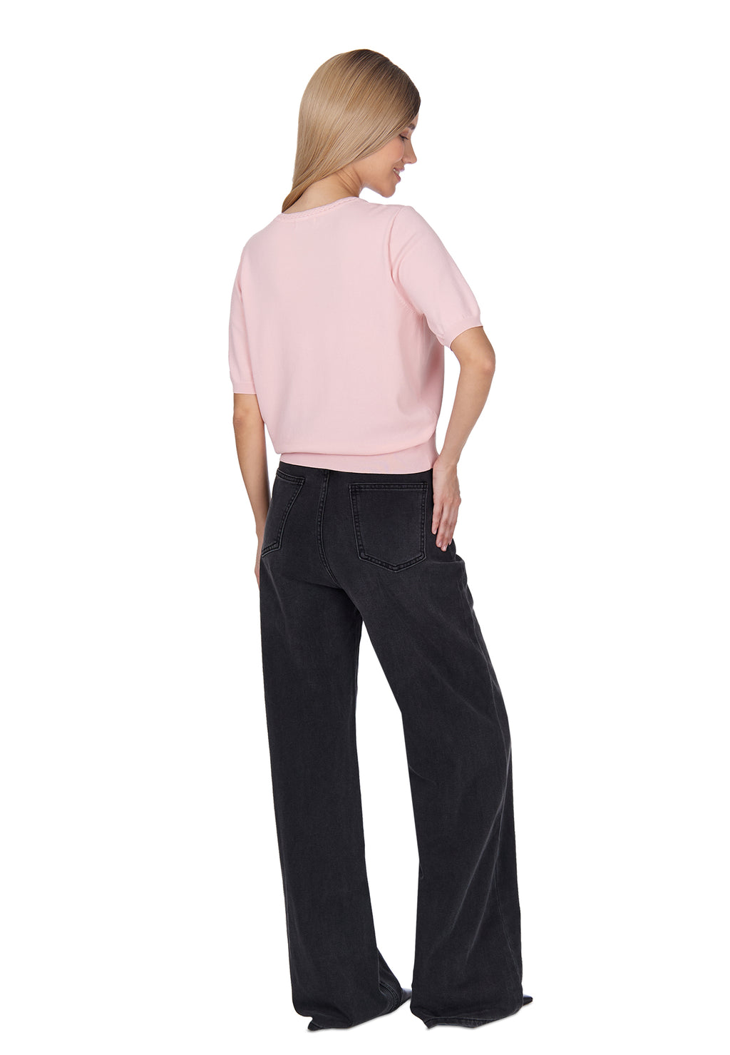 Pink Sfilato cardigan - view 4
