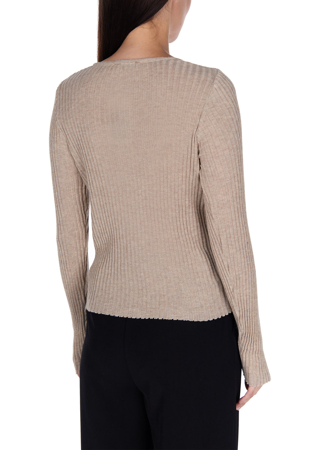 Brown Sfilato pullover - view 5