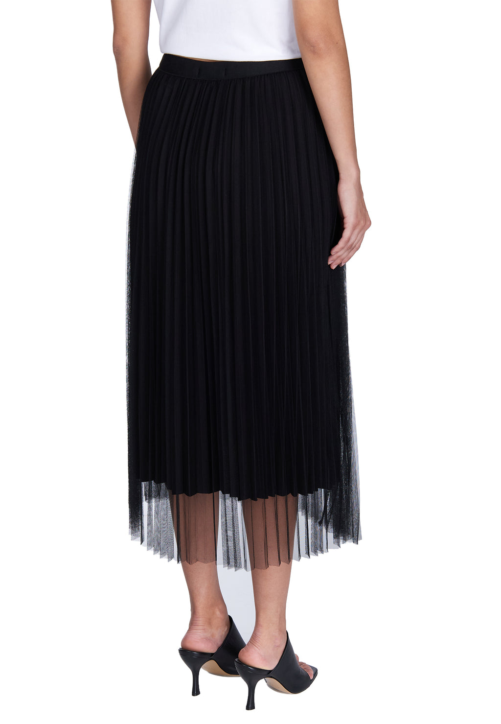 Black Sfilato tulle skirt - view 5