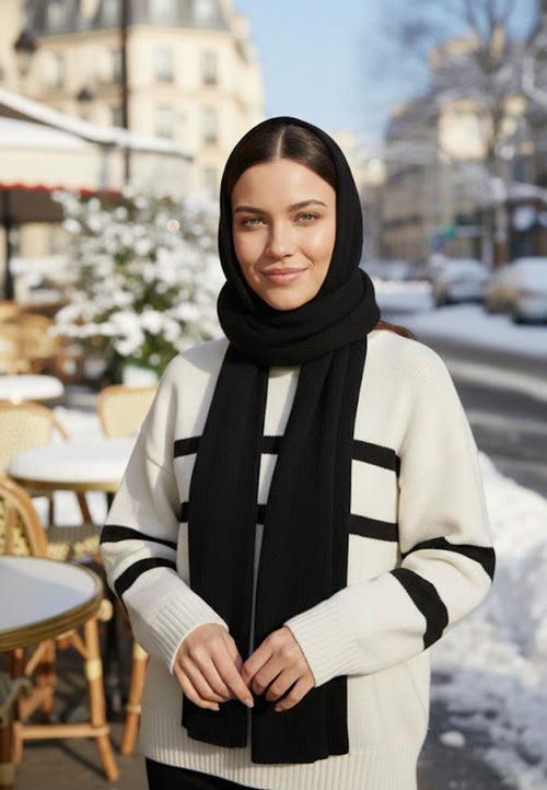 Black Sfilato kerchief - view 2