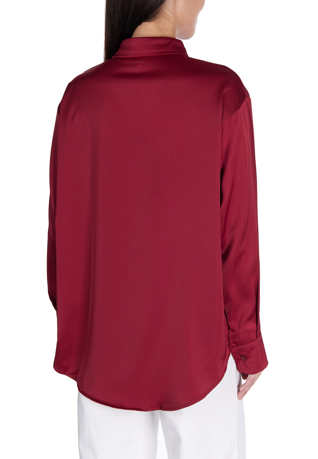 Burgundy Sfilato shirt - view 4