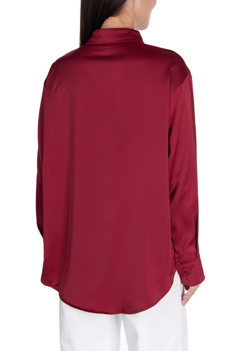 Burgundy Sfilato shirt - view 4