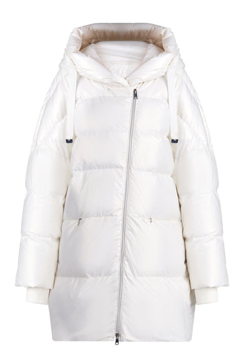 White and Gray Sfilato puffer jacket - view 1