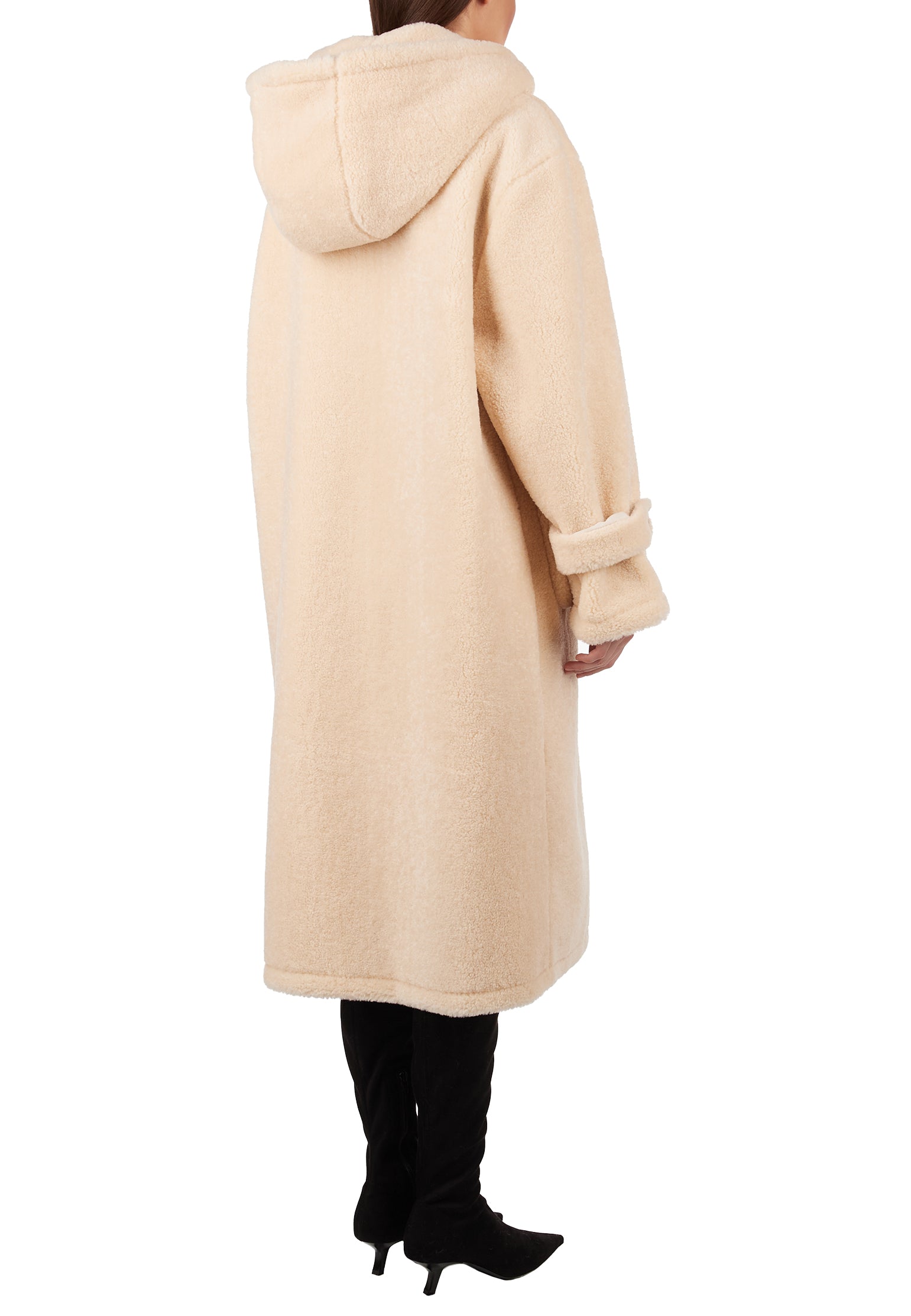 Fabbri Shearling Coat — Ivory
