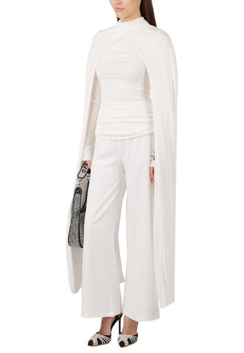 Ivory Ribbed Long-Sleeve Skirt Set - view 7