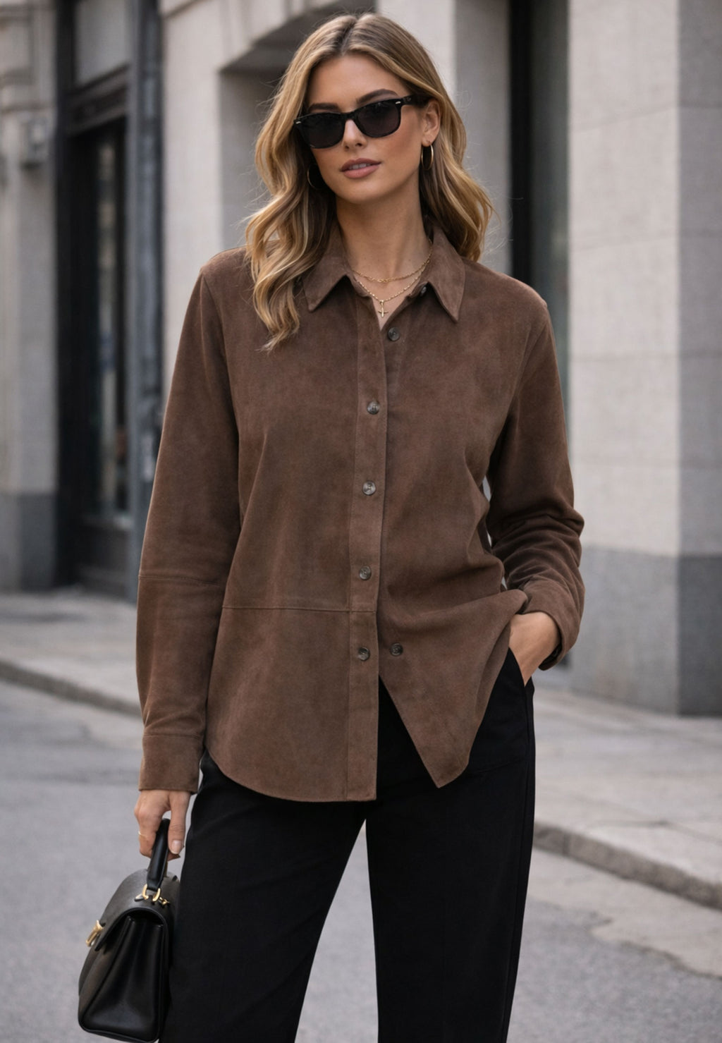 Brown Sfilato shirt - view 2