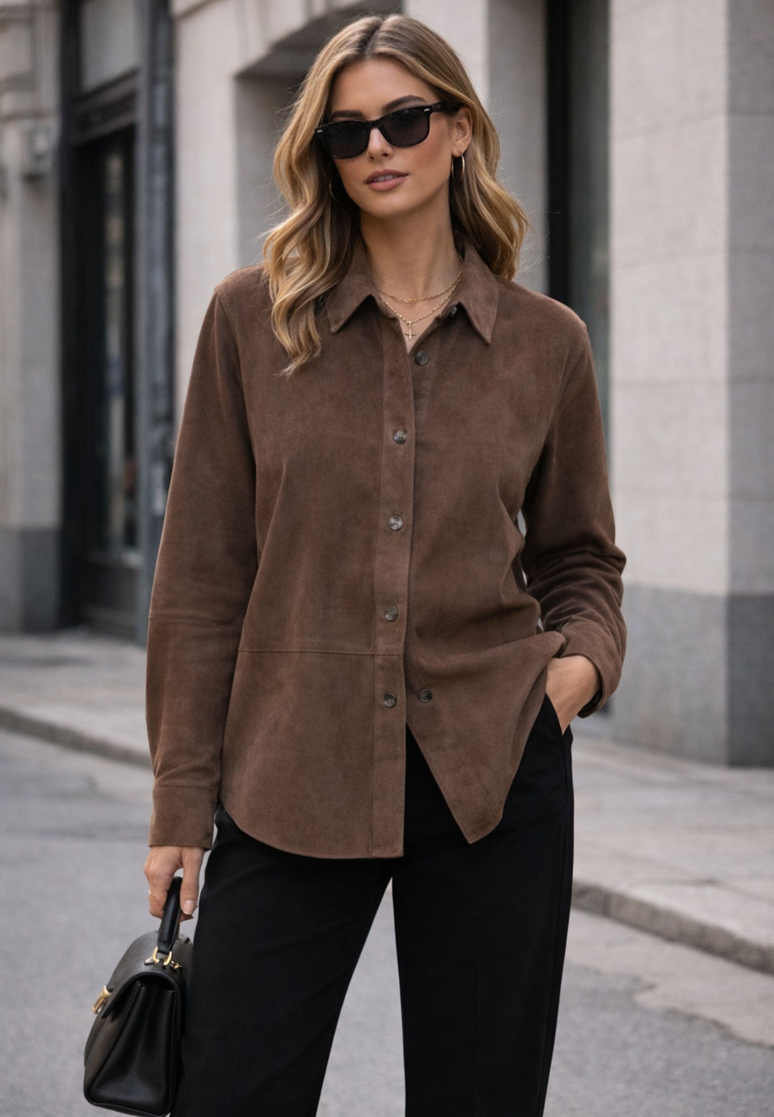 Brown Sfilato shirt - view 2