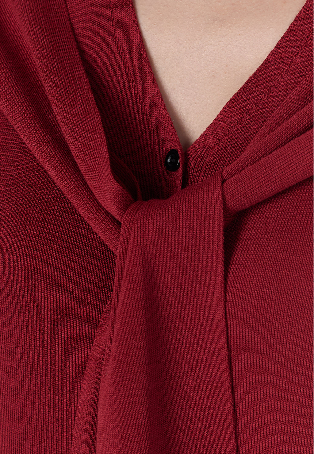 Black and Burgundy Sfilato dress - view 6