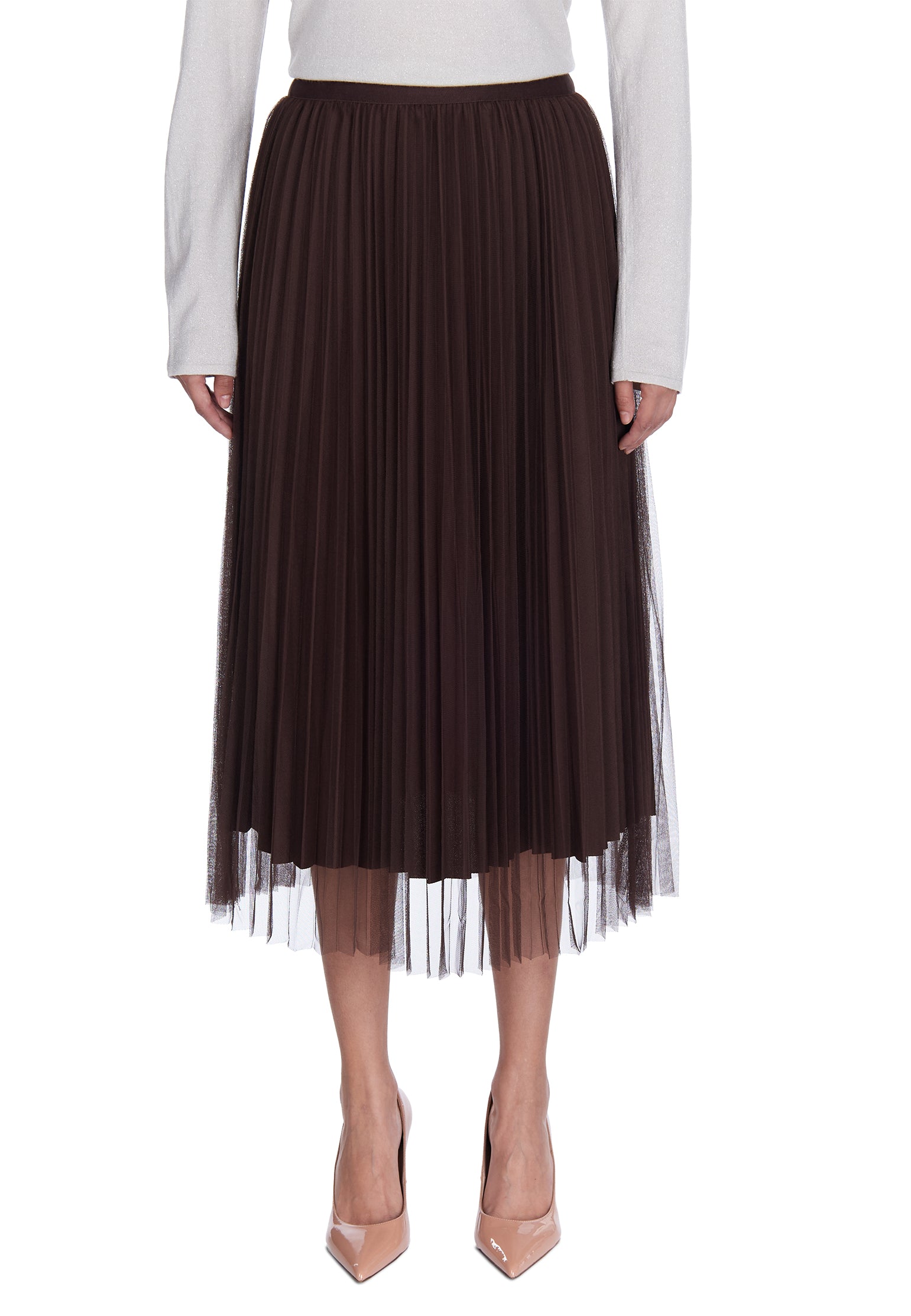 Black Sfilato tulle skirt - view 4