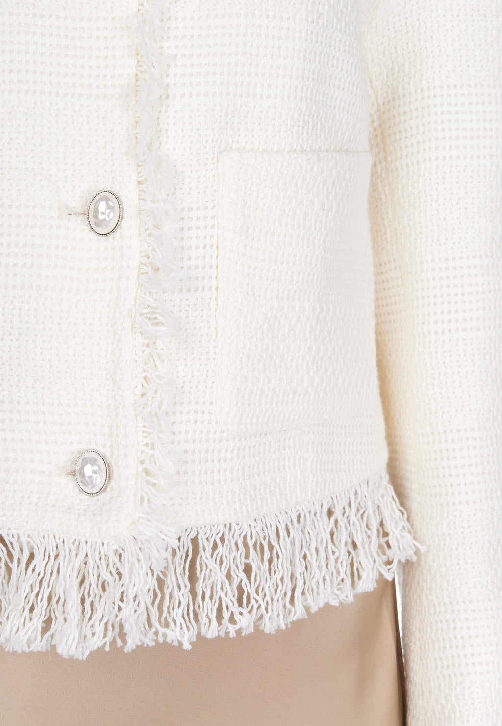 White and Gray Sfilato jacket - view 5