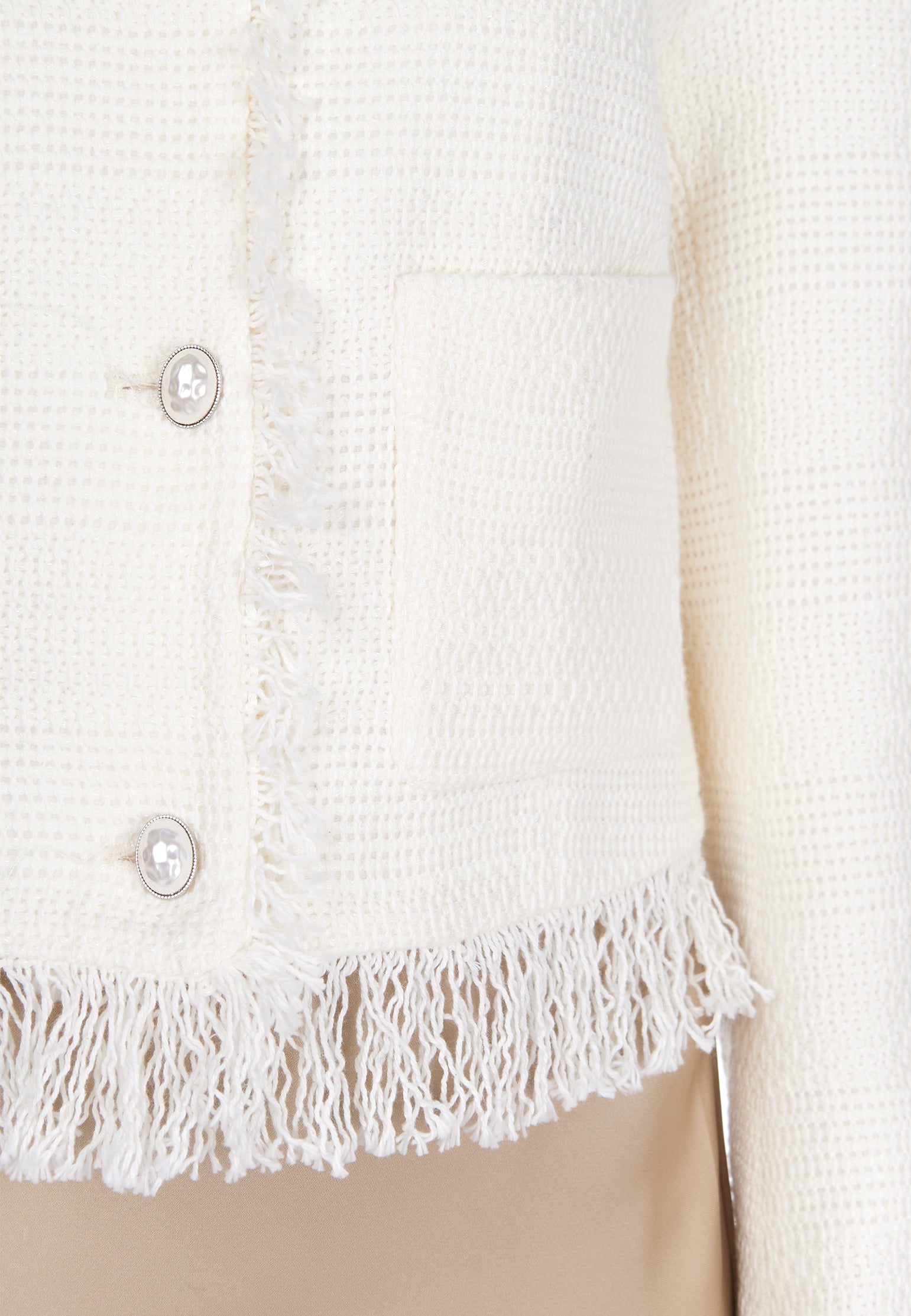 White and Gray Sfilato jacket - view 5