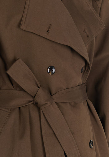 Brown Sfilato trench coat - view 6