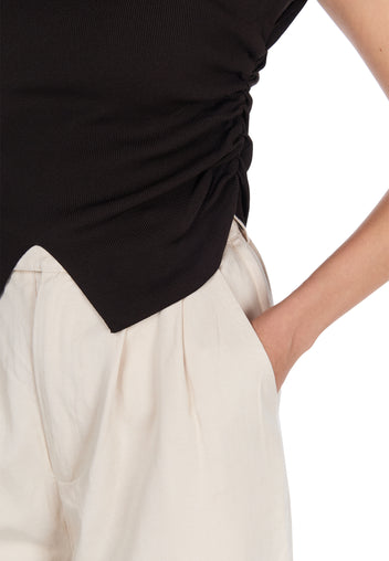 Black Sfilato short sleeve top - view 6