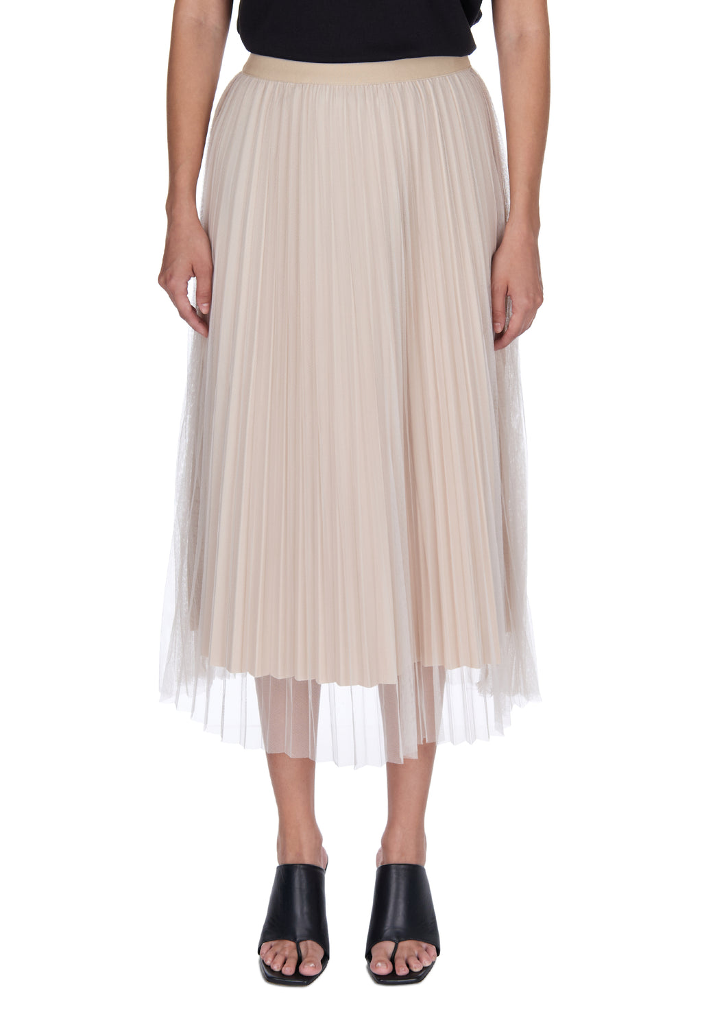 Gray Sfilato tulle skirt - view 5