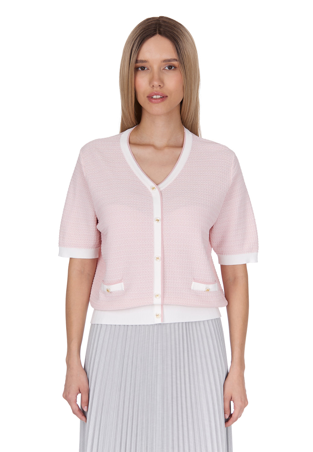Gray Sfilato cardigan - view 5