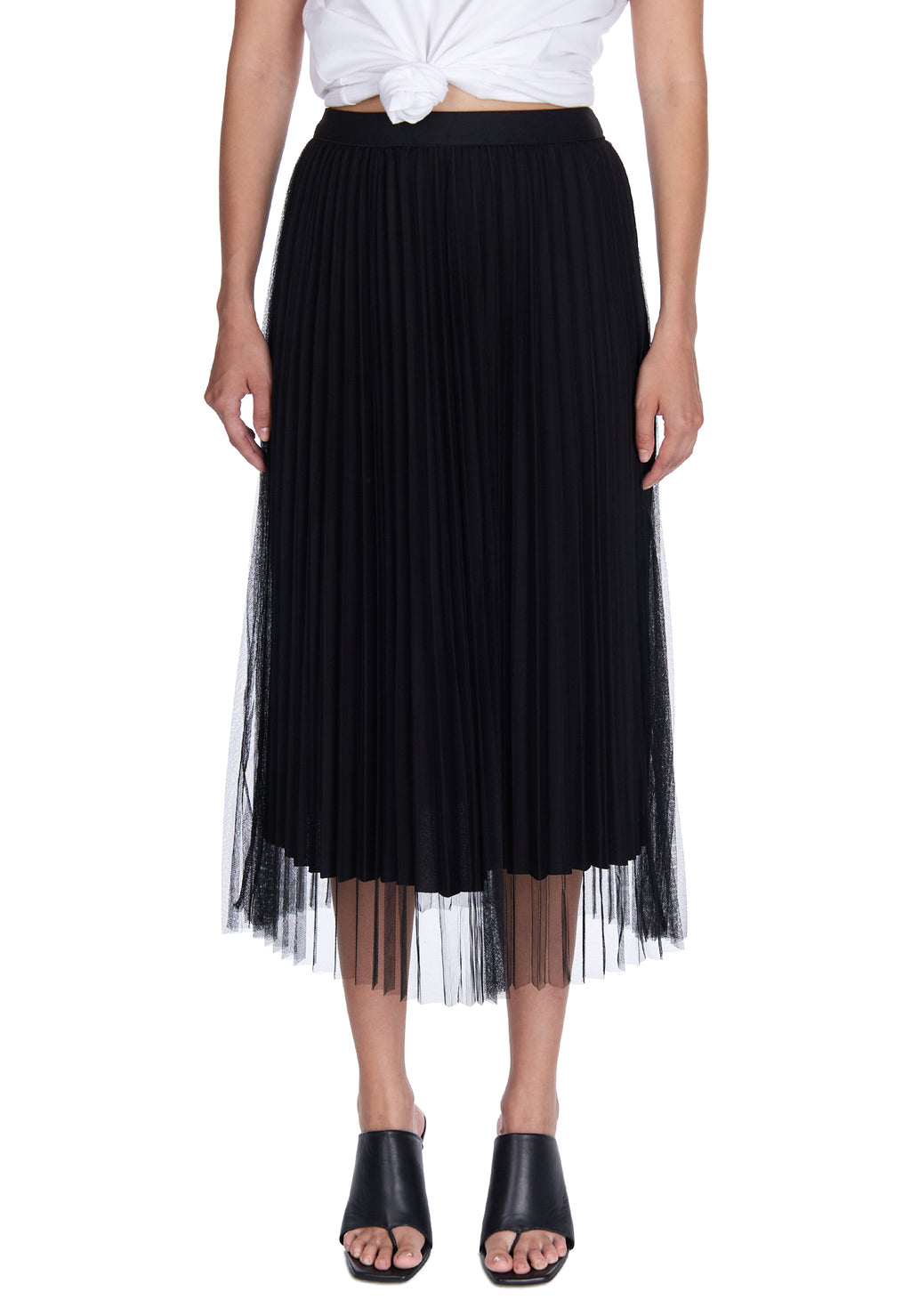 Black Sfilato tulle skirt - view 4