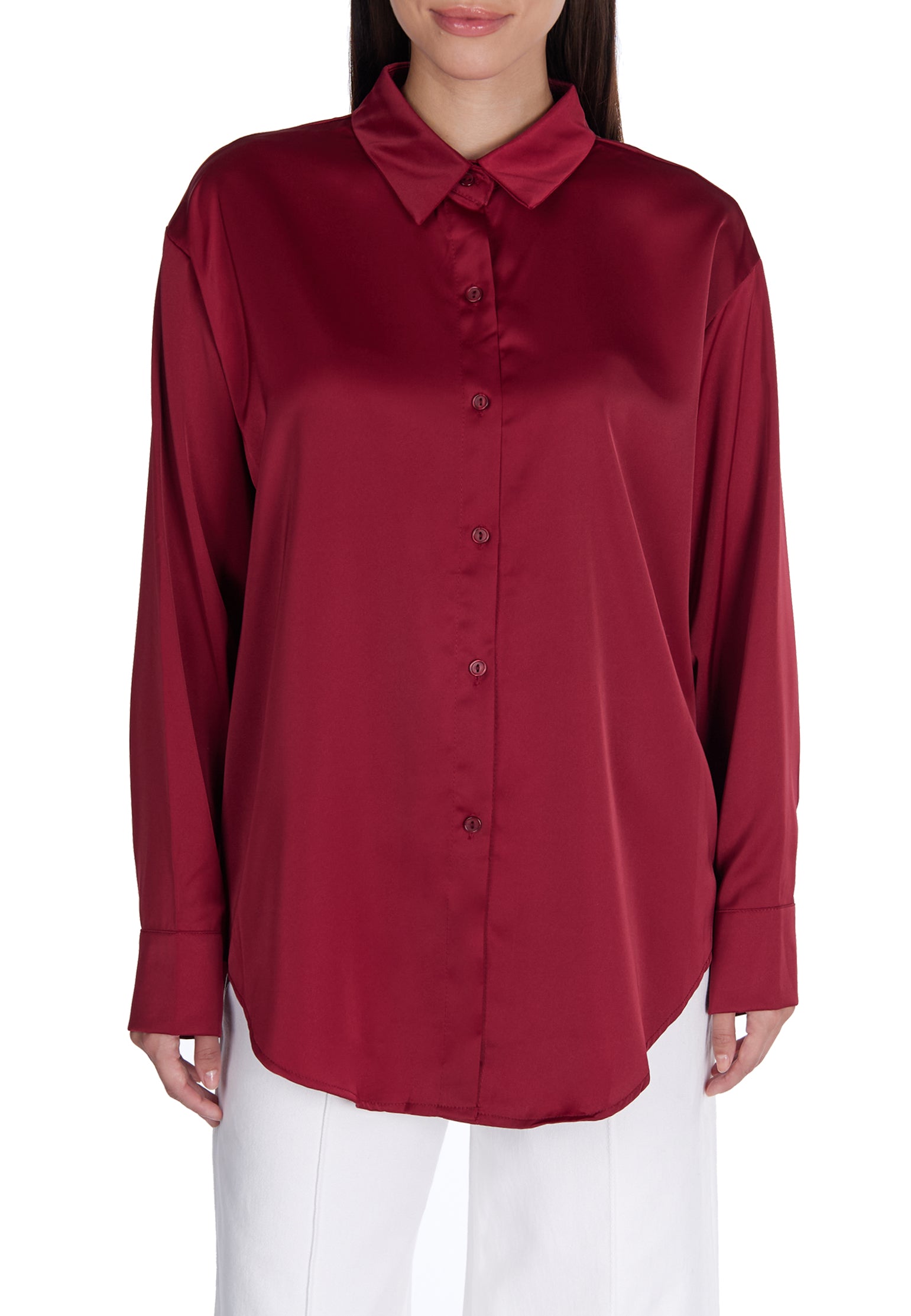 Burgundy Sfilato shirt - view 5