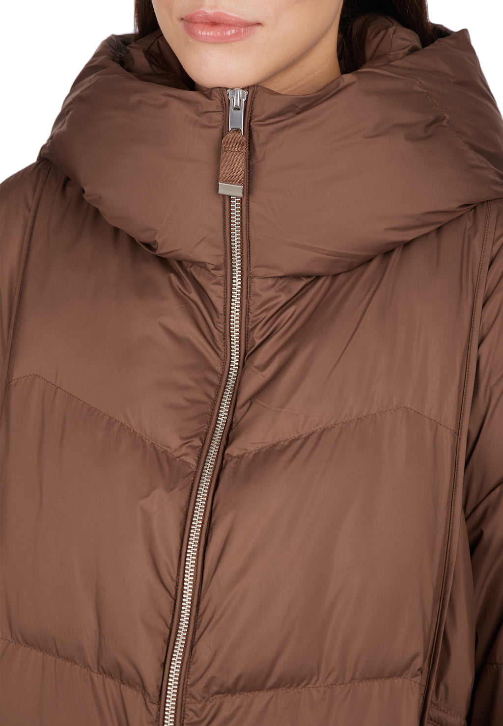 Brown Sfilato puffer jacket - view 2